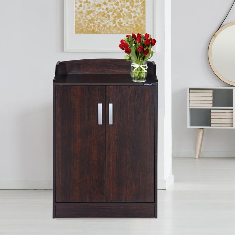 Nilkamal Alpine Shoe Cabinet (Walnut) | HOMEGENIC.