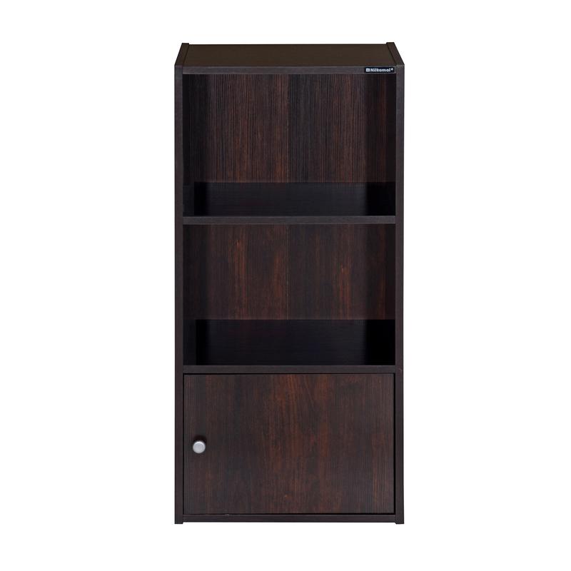 Nikamal Boston Book Case (Walnut) | HOMEGENIC.