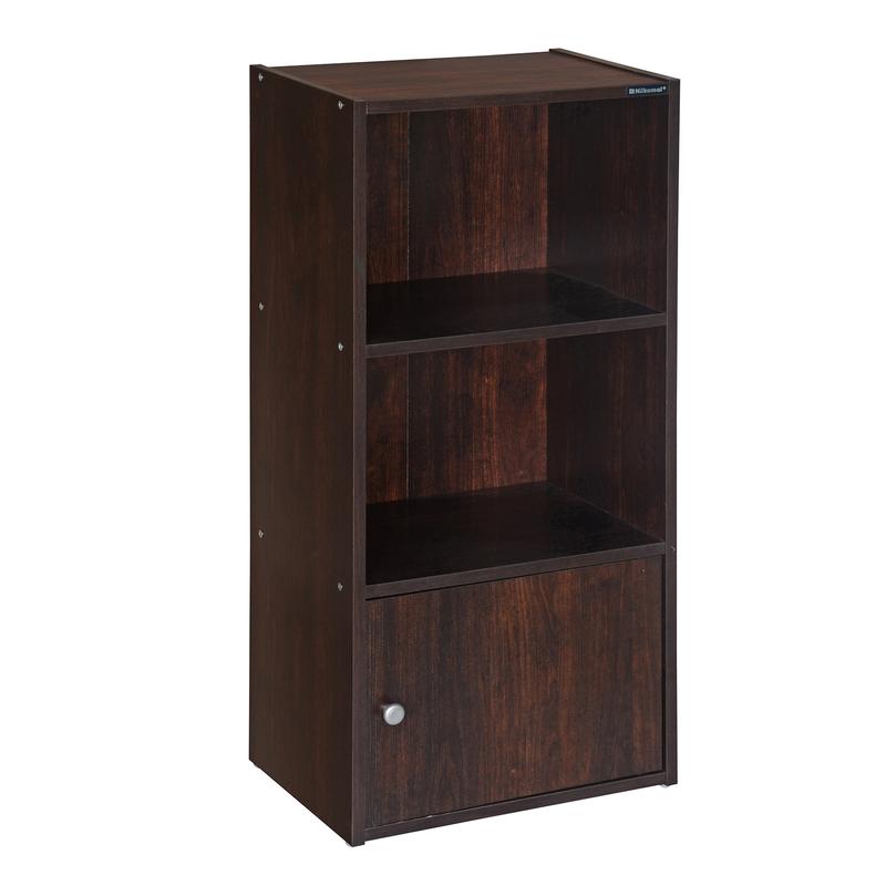 Nikamal Boston Book Case (Walnut) | HOMEGENIC.