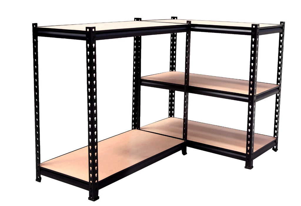 Homegenic Boltless Multi Purpose Adjustable Rack with Laminated Engineered Wood Shelves | HOMEGENIC.