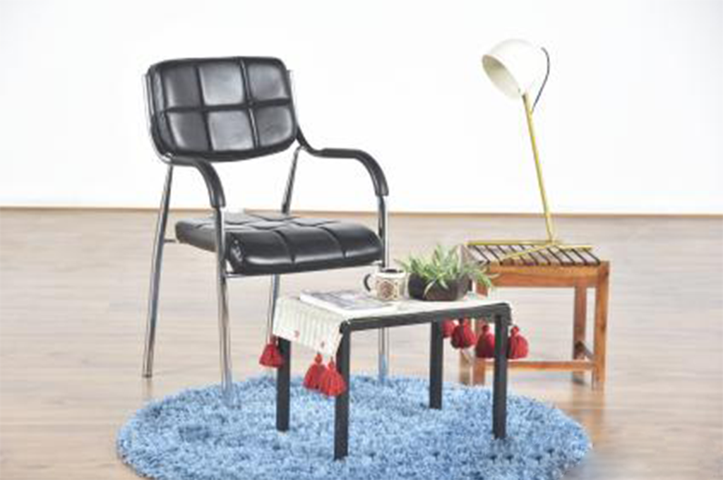 Bentwood Indus Leatherette Visitor Office Chair | HOMEGENIC.