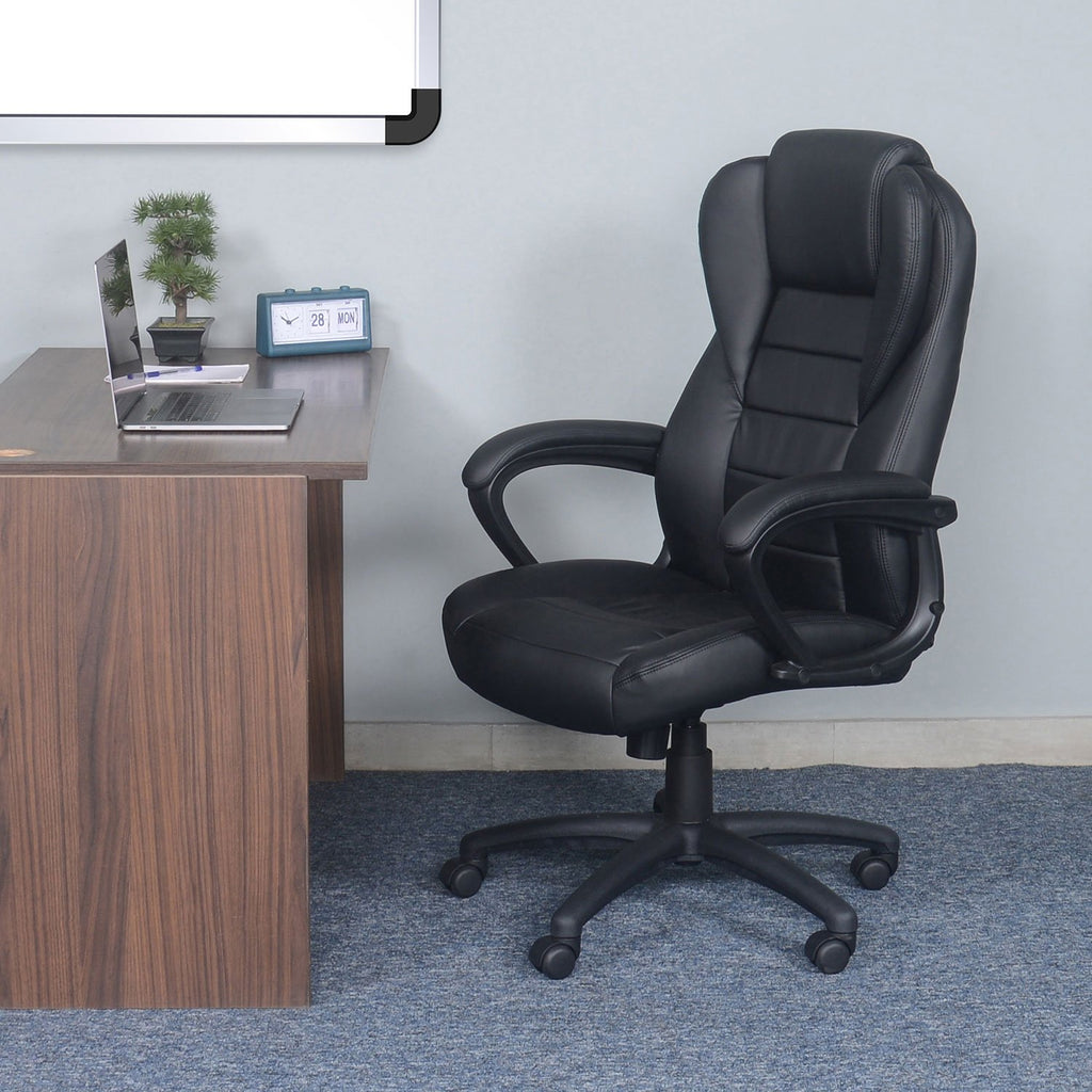 Nilkamal Kenzo High Back Office Chair (Black) | HOMEGENIC.