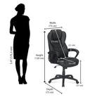 Nilkamal Kenzo High Back Office Chair (Black) | HOMEGENIC.