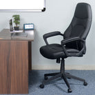 Nilkamal Luzo High Back Office Chair (Black) | HOMEGENIC.