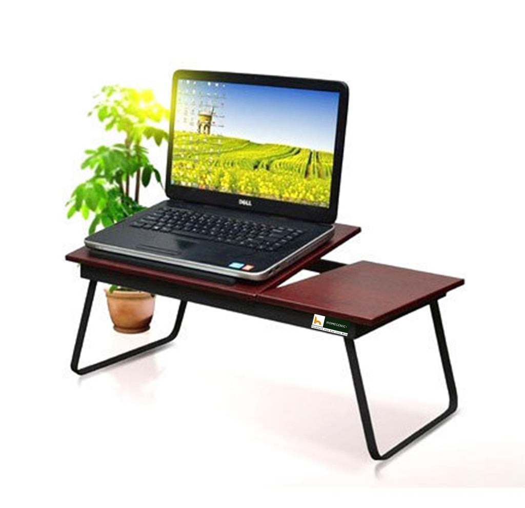 Nilkamal Inspiron Portable Laptop Table - Walnut | HOMEGENIC.