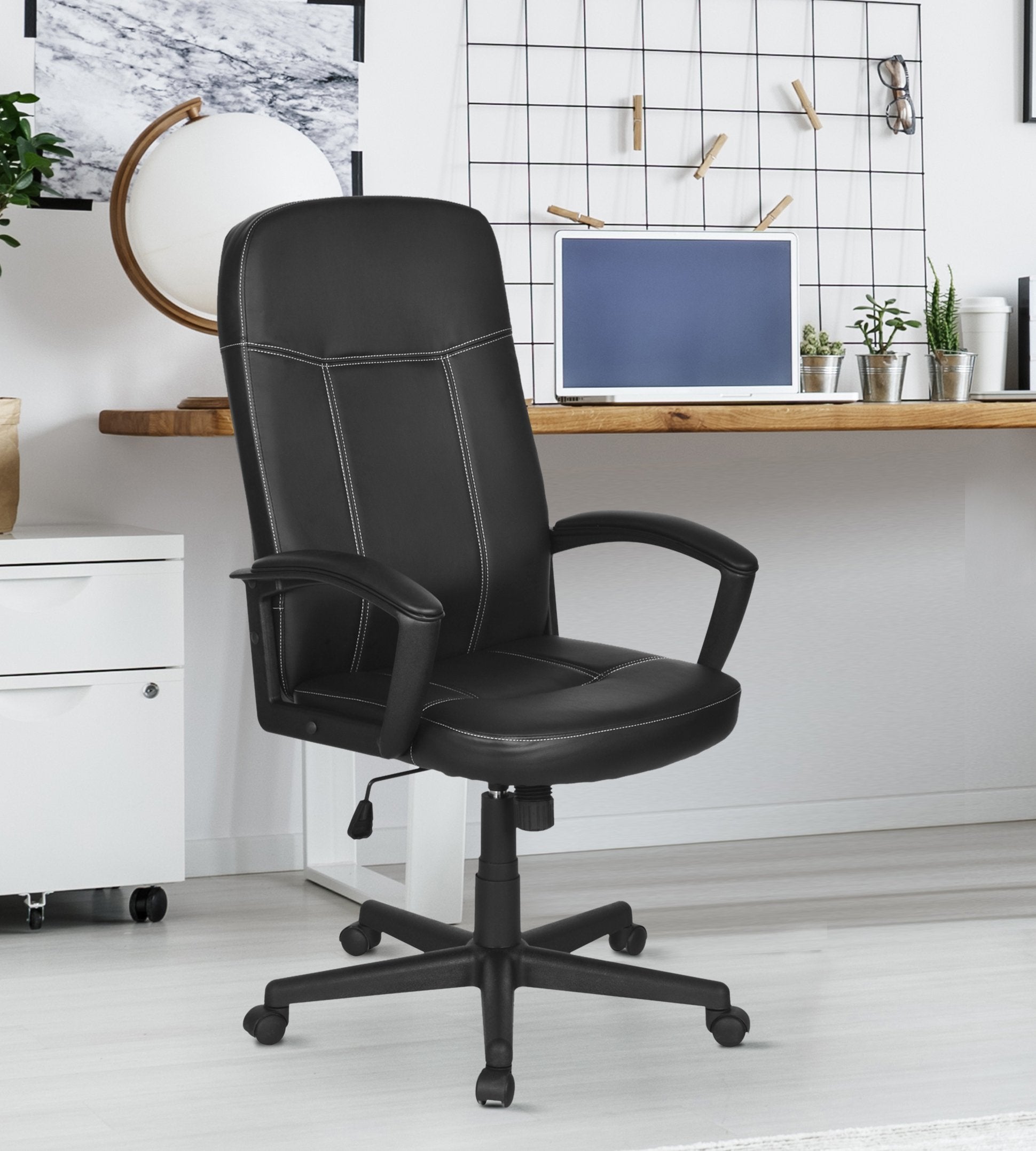 Nilkamal Mayor High Back Office Chair Black HOMEGENIC