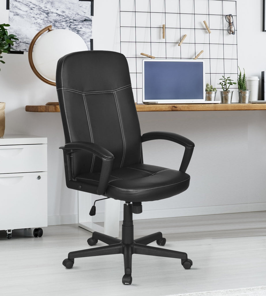 Nilkamal Mayor High Back Office Chair (Black) | HOMEGENIC.