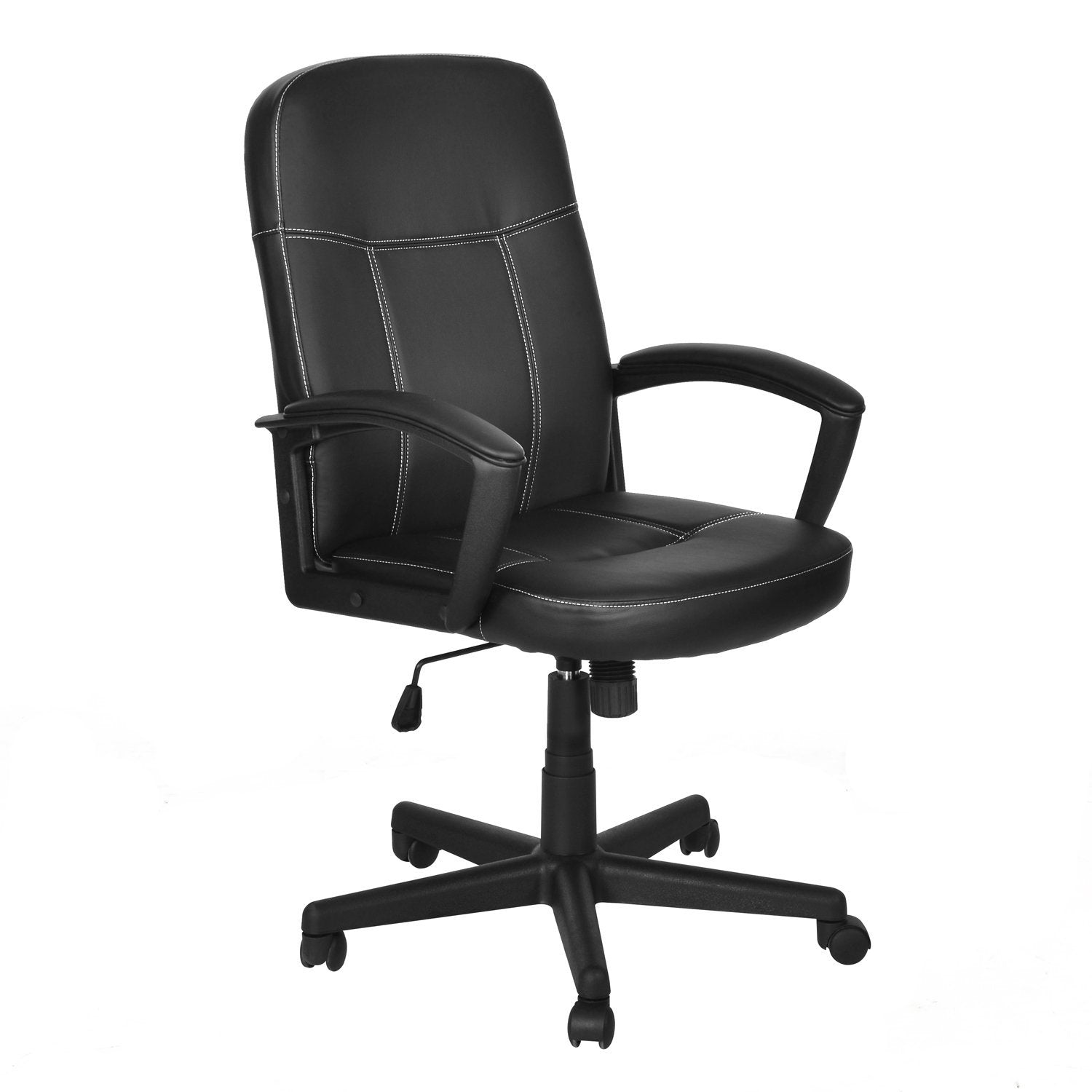 Nilkamal Mayor Mid Back Office Chair (Black) | HOMEGENIC.