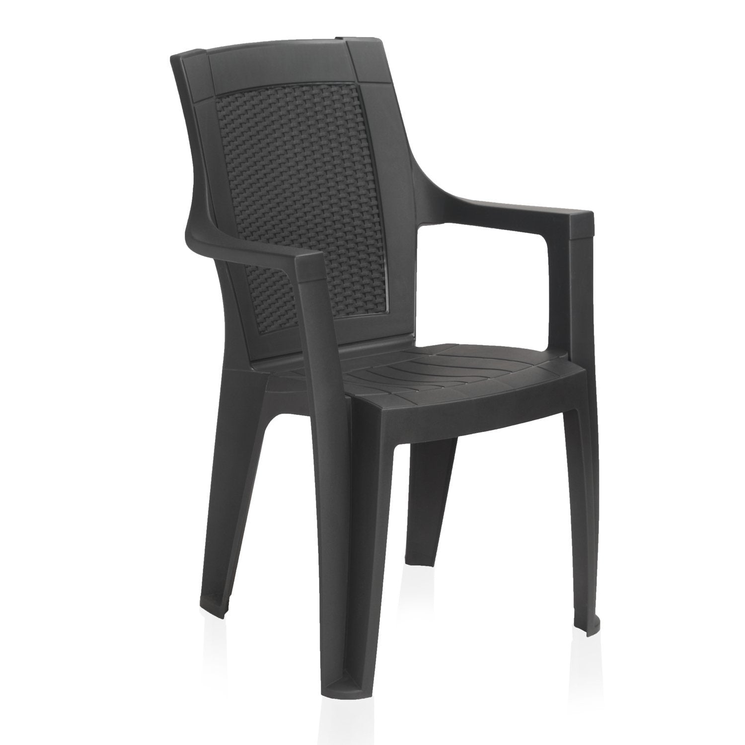 Nilkamal Chair Mystique High Back Charcoal Grey Color HOMEGENIC