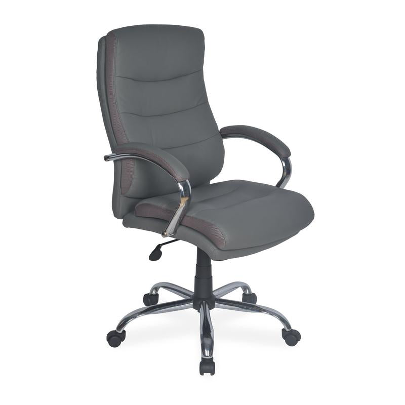 Nilkamal Neal High Back Office Chair (Grey) with Laptop Stand Complimentary | HOMEGENIC.