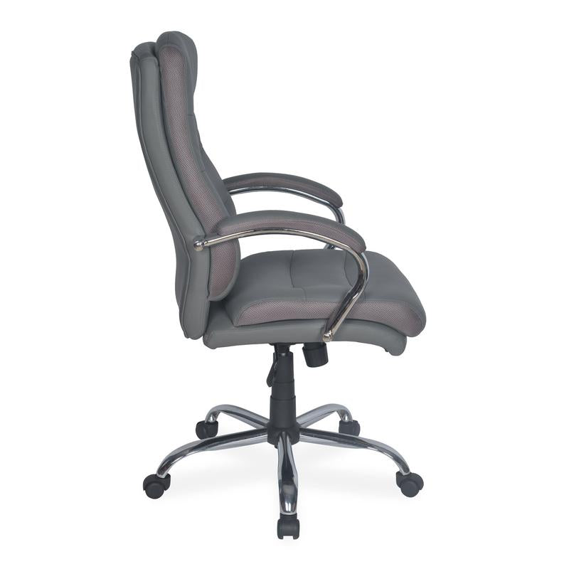 Nilkamal Neal High Back Office Chair (Grey) with Laptop Stand Complimentary | HOMEGENIC.