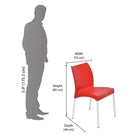 Nilkamal Novella 07 SS Chairs | HOMEGENIC.