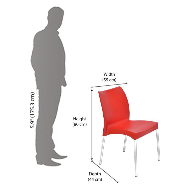 Nilkamal Novella 07 SS Chairs | HOMEGENIC.