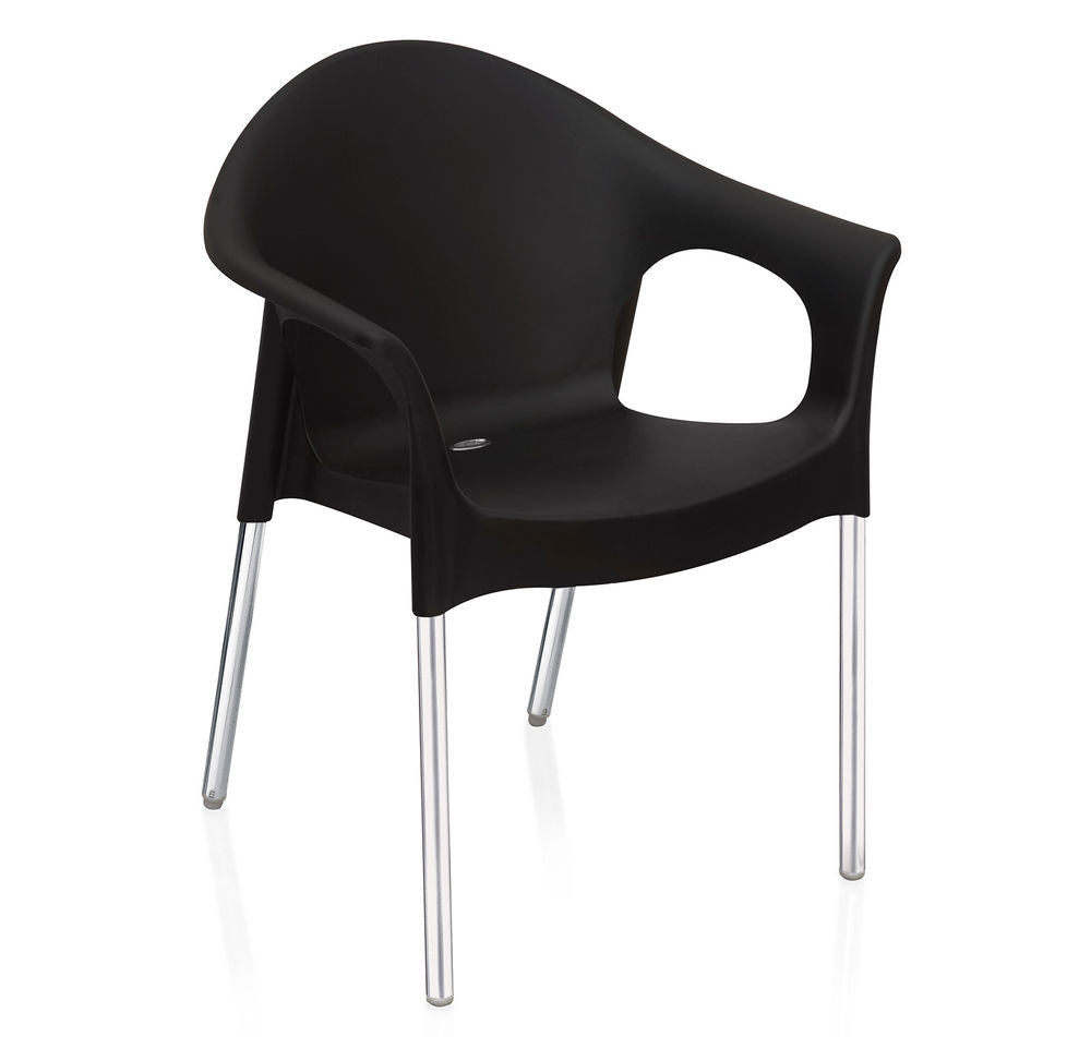 Nilkamal Novella 09 Chair (Iron Black) | HOMEGENIC.