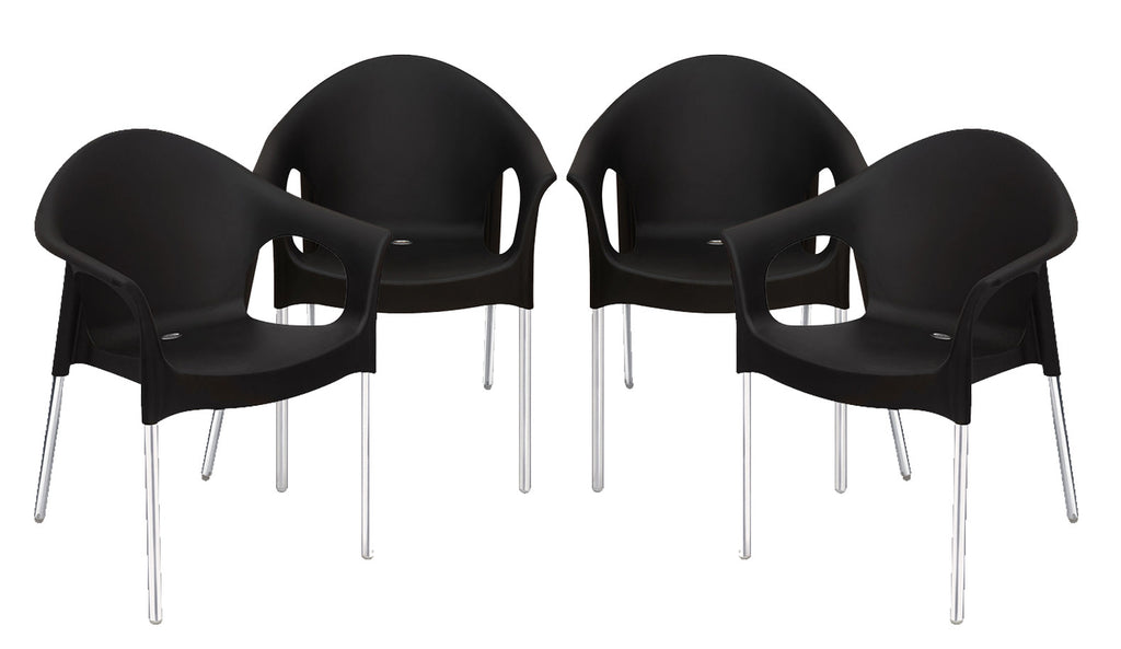 Nilkamal Novella 09 Chair (Iron Black) | HOMEGENIC.