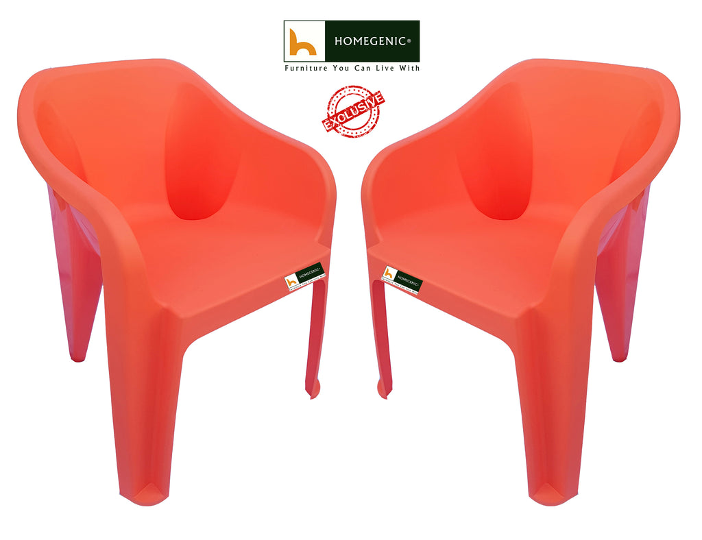 Eeezy Futura Plastic Chairs Matte Finish European Design | HOMEGENIC.