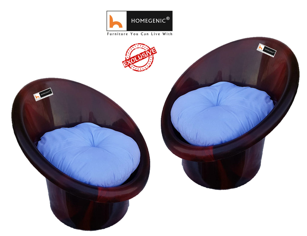 Nilkamal Tub Chair with Cushions- Set of 2 Chairs | HOMEGENIC.