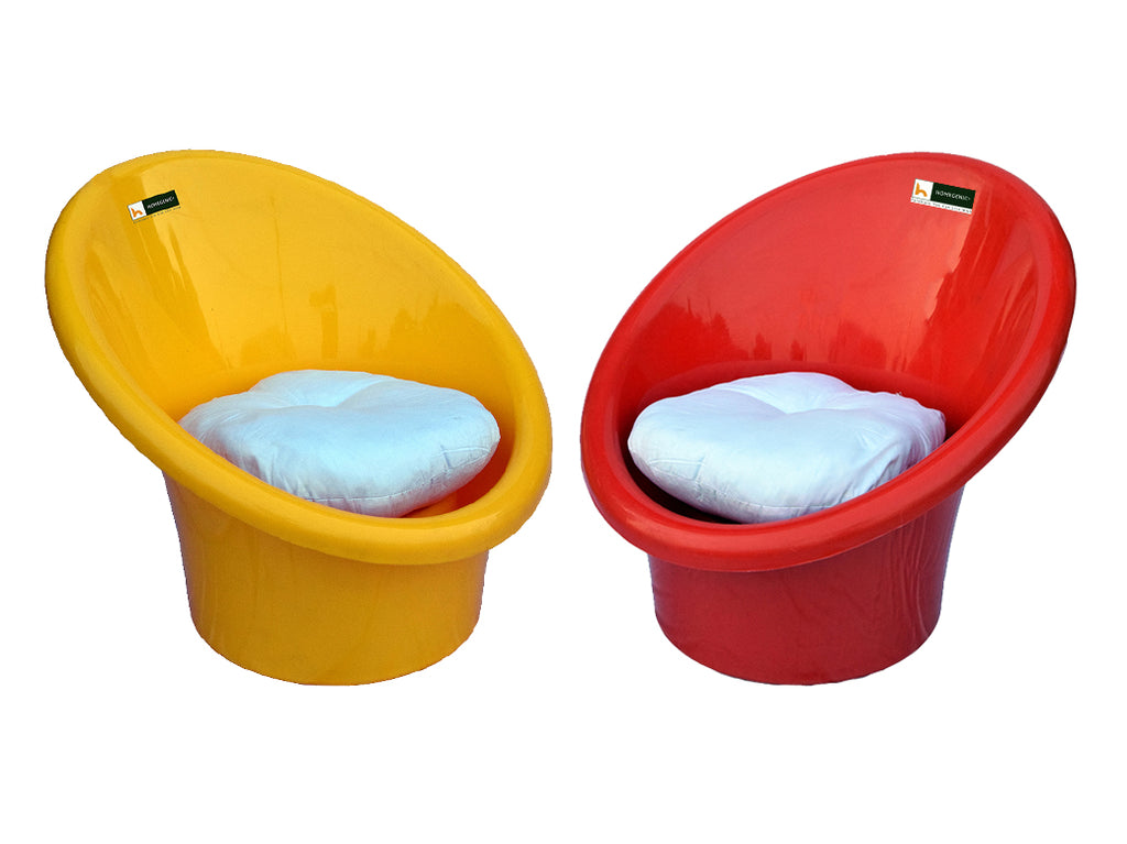 Nilkamal Tub Chair with Cushions- Set of 2 Chairs | HOMEGENIC.