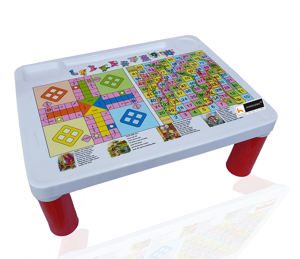 Homegenic Kids Study Table and Table Set (for kids upto 8 years) Plastic Material | HOMEGENIC.