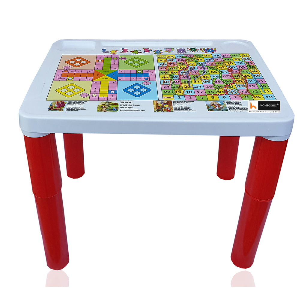 Homegenic Kids Study Table and Table Set (for kids upto 8 years) Plastic Material | HOMEGENIC.