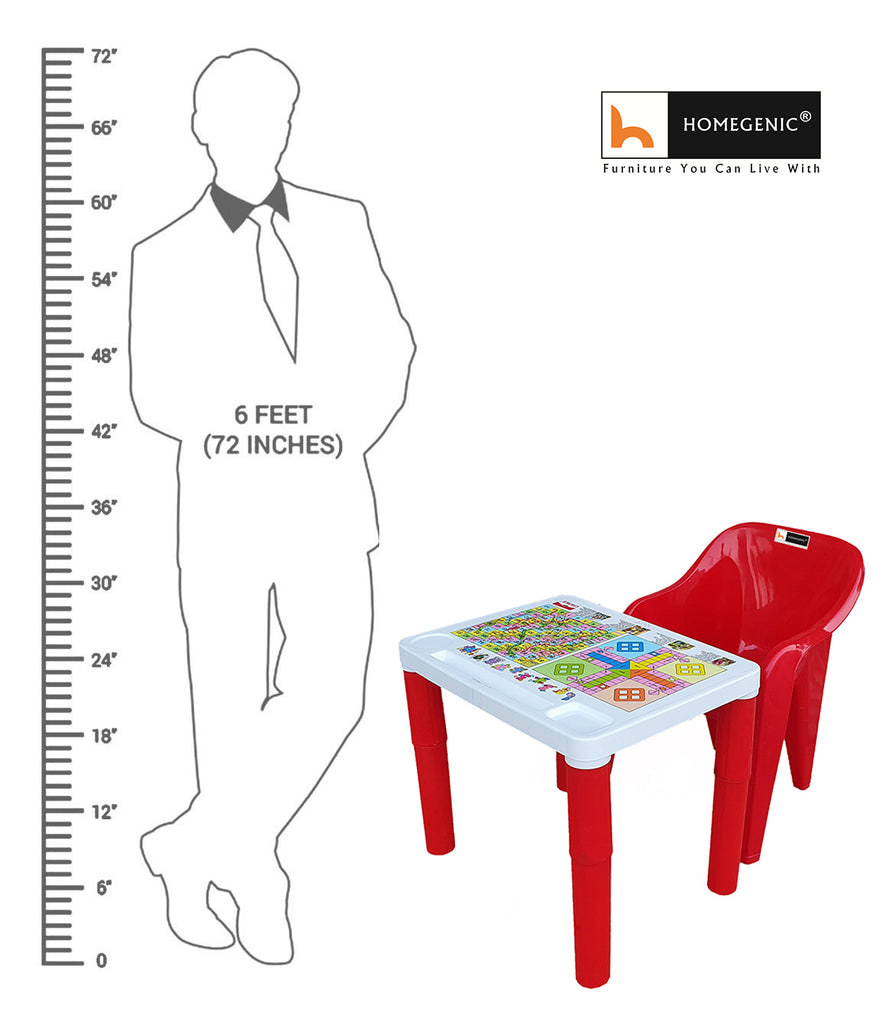 Homegenic Kids Study Table and Table Set (for kids upto 8 years) Plastic Material | HOMEGENIC.