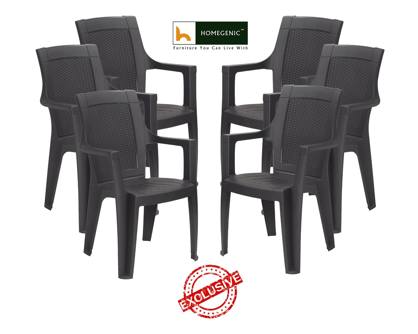 Nilkamal Chair Mystique High Back Brown Color HOMEGENIC
