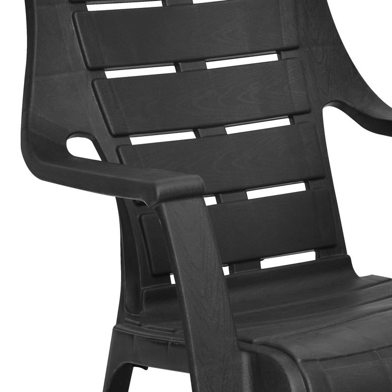 Nilkamal Sunday Garden Chair (Iron Black) | HOMEGENIC.