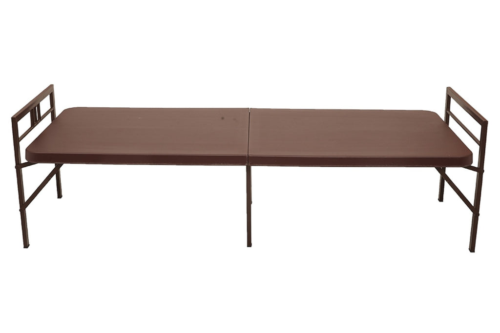 Supreme Smart Folding Bed for Guest with Powder Coating Paint (Brown) | HOMEGENIC.