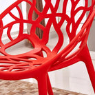 Nilkamal Crystal PP Chairs (Red Color) | HOMEGENIC.