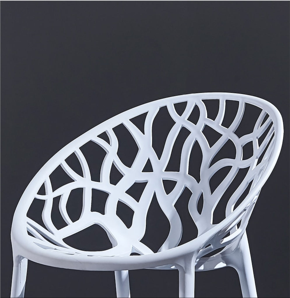 Nilkamal Crystal PP Chairs (White Color) | HOMEGENIC.