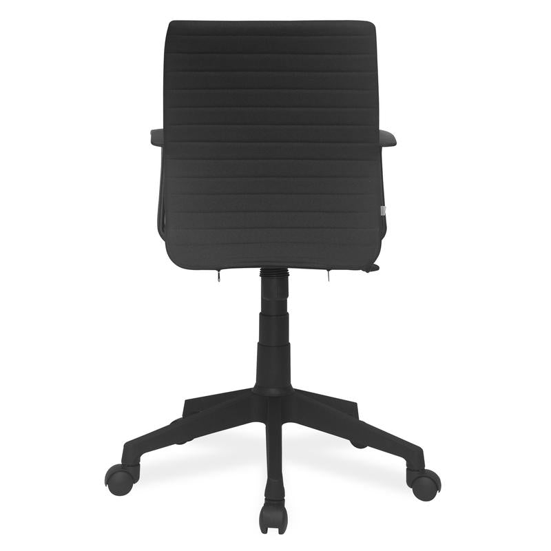 Nilkamal Thames Low Back Fabric Chair (Black) | HOMEGENIC.