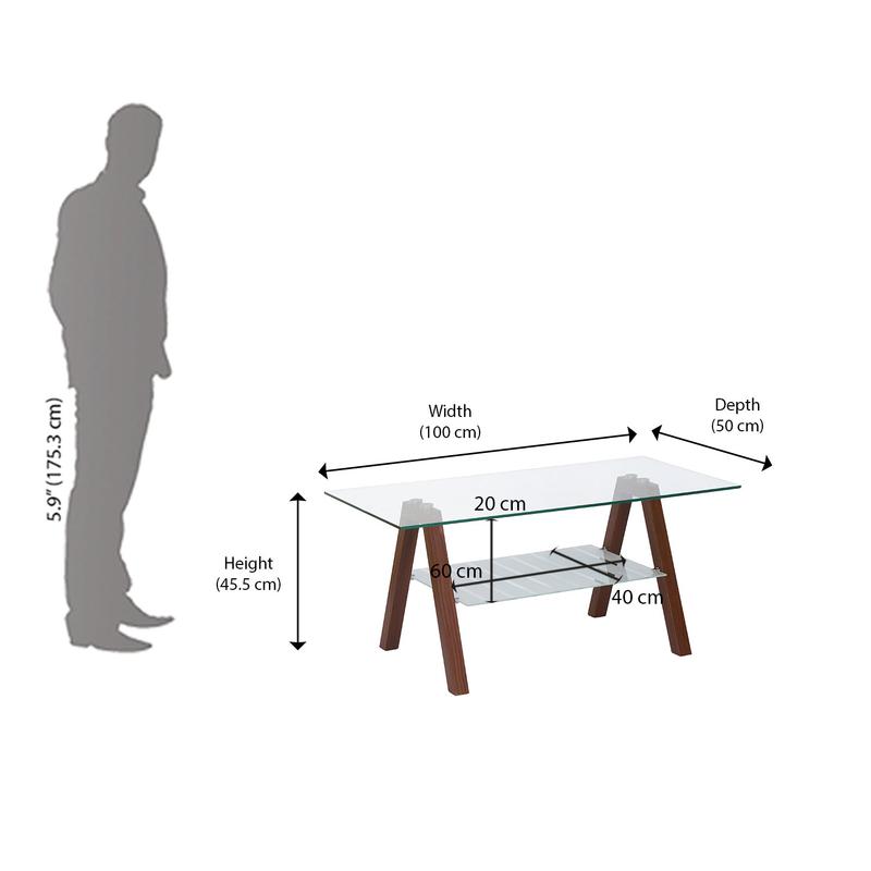 Nilkamal Tifton Center Table (Brown) | HOMEGENIC.