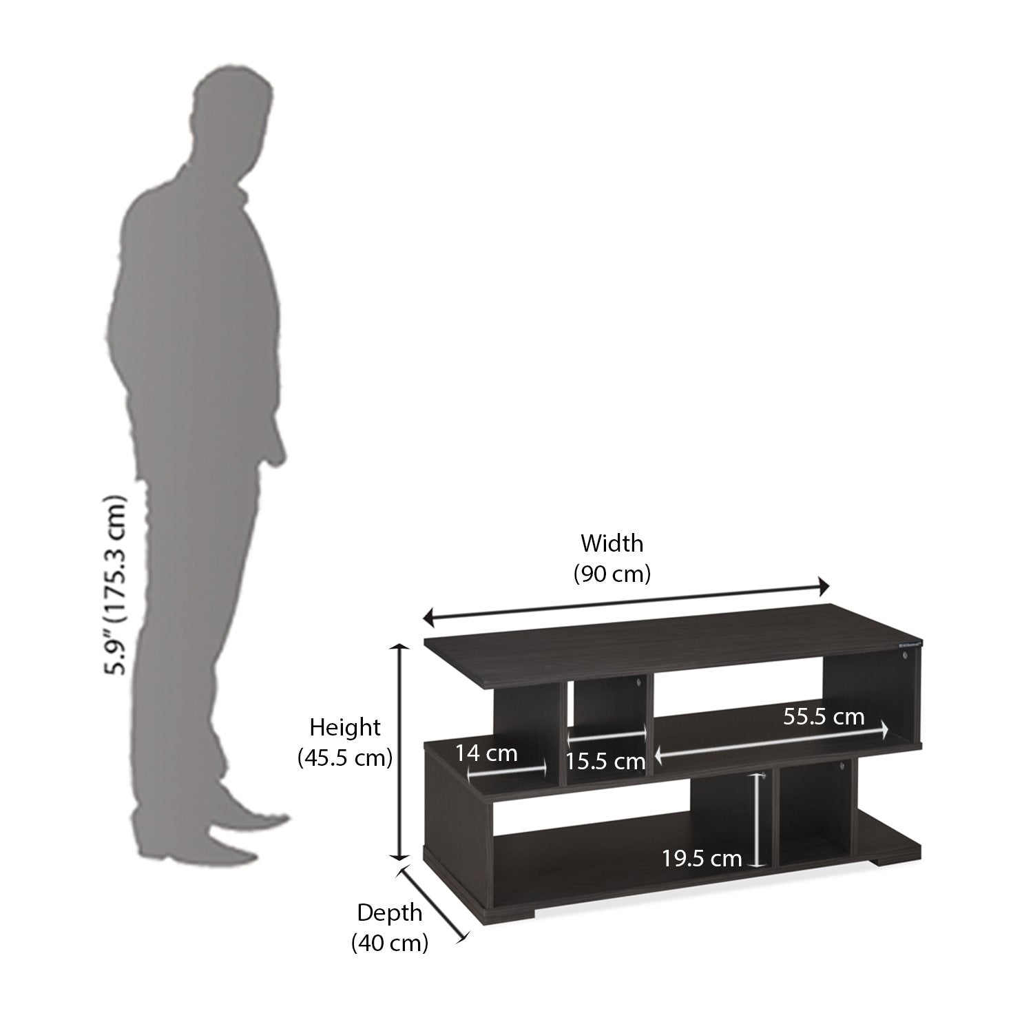 Nilkamal Valtos Wall Unit (Wenge) | HOMEGENIC.