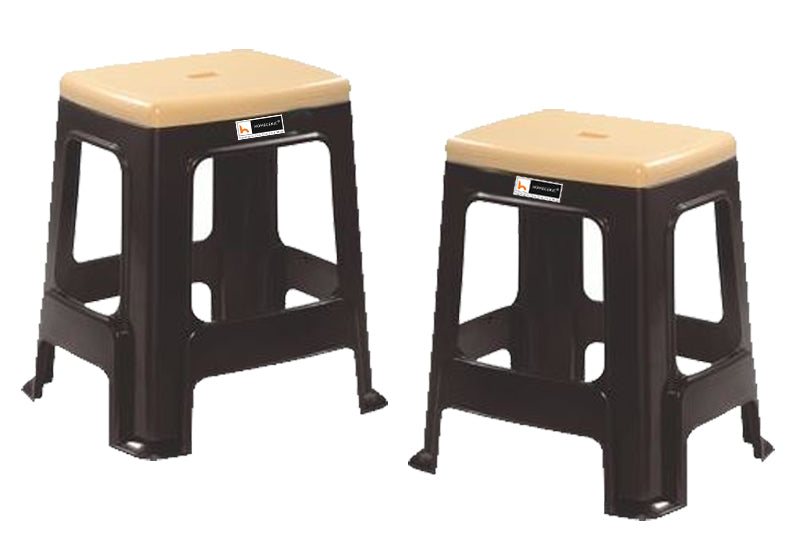 Nilkamal Plastic Stool STL23 Duo Color | HOMEGENIC.