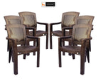 Choice Jaguar Plastic Chair (Weather Brown) Long Back Support | HOMEGENIC.