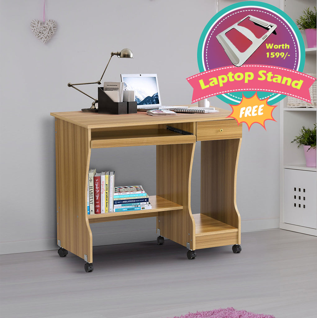Nilkamal Zenith Computer Table with Laptop Stand Complimentary | HOMEGENIC.