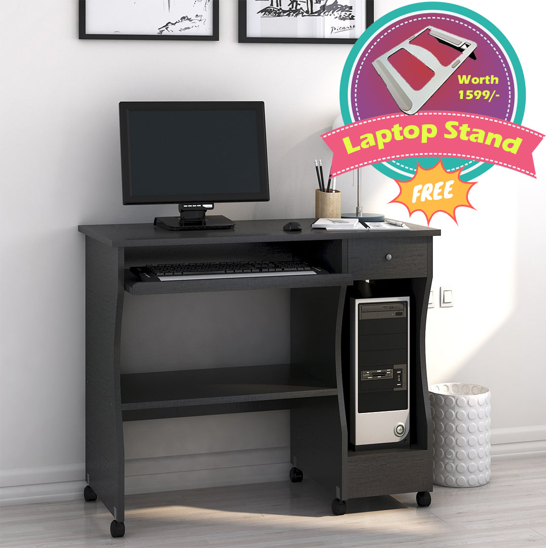 Nilkamal Zenith Computer Table with Free Laptop Stand – HOMEGENIC