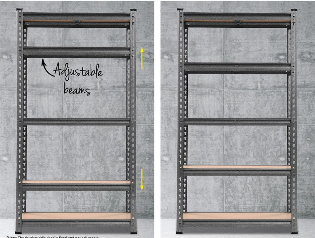 Boltless Adjustable Rack Shelves with Laminated Shelves (Made In India ...