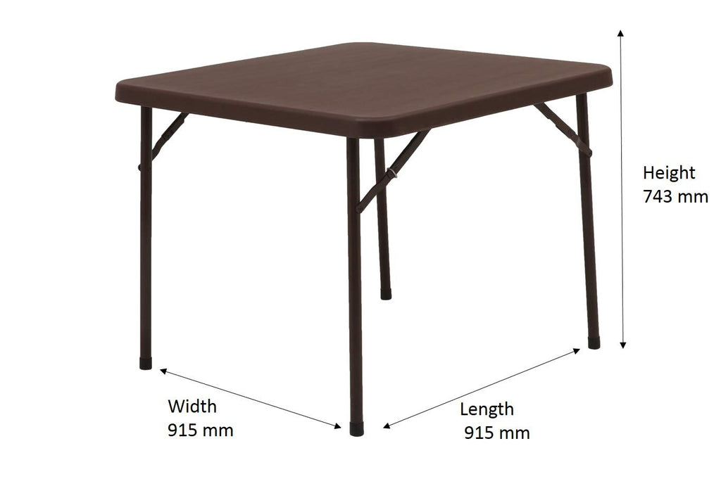 Supreme Miyami Blow Moulded Folding Table (Square) | HOMEGENIC.