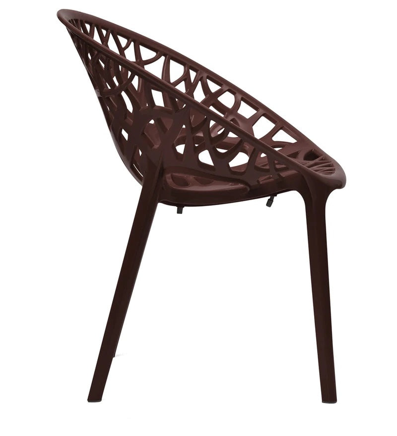 Nilkamal Crystal PP Chairs (Weather Brown Color) | HOMEGENIC.