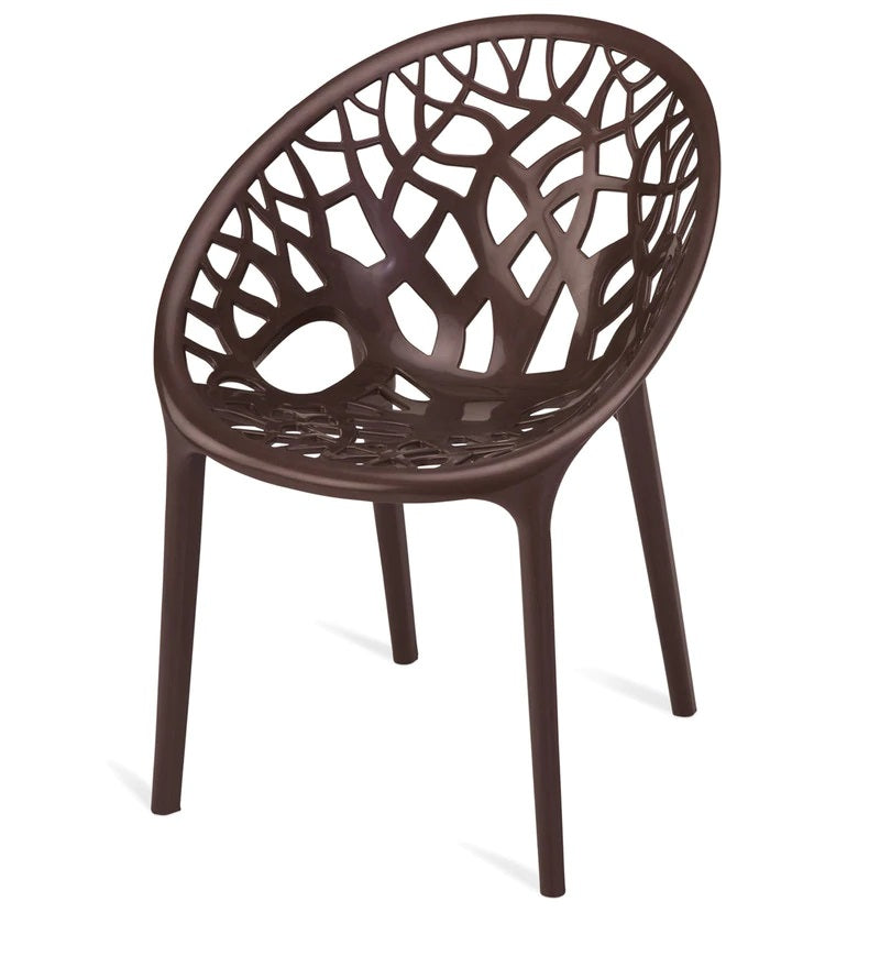 Nilkamal Crystal PP Chairs (Weather Brown Color) | HOMEGENIC.