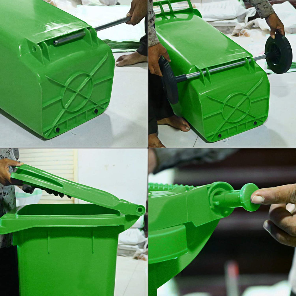 Nilkamal 120 Ltr Wheel Garbage Dustbin (Swachh Bharat Mission) | HOMEGENIC.