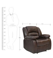 Nilkamal Inpro Single Seater Recliner (Dark Brown) | HOMEGENIC.