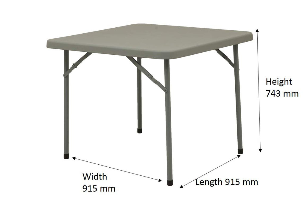 Supreme Miyami Blow Moulded Folding Table (Square) | HOMEGENIC.