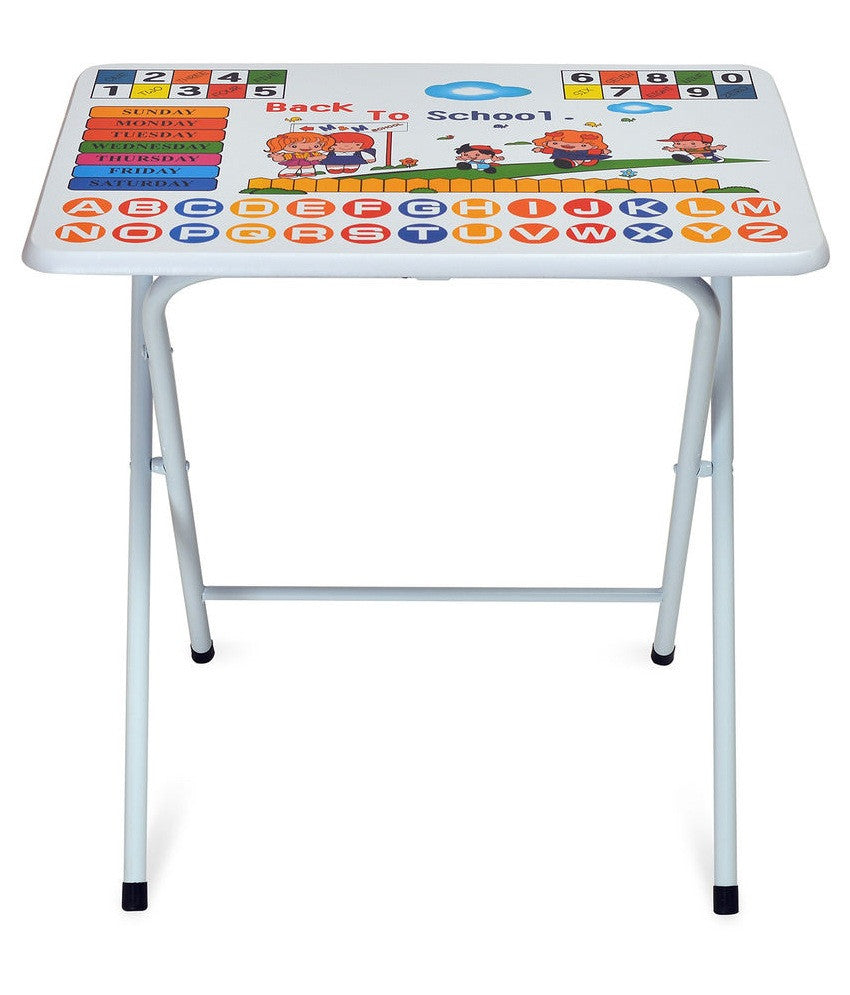 Nilkamal Joy Kids Study Table Set (White and Blue) | HOMEGENIC.