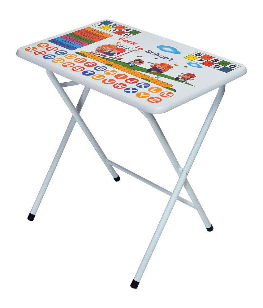 Nilkamal Joy Kids Study Table Set (White and Blue) | HOMEGENIC.