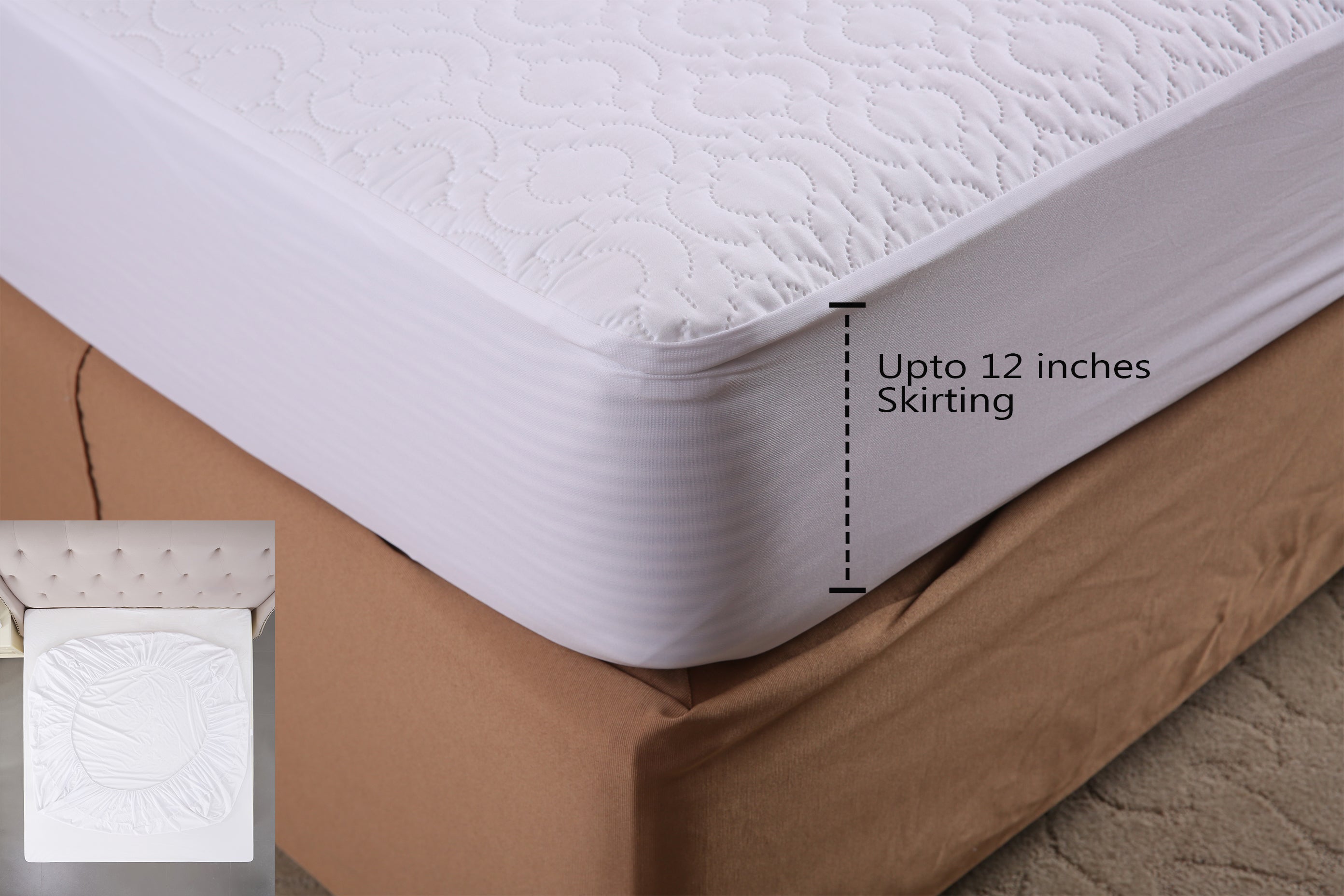 Homegenic Waterproof Mattress Protector (For Mattress size 75" x 72") | HOMEGENIC.