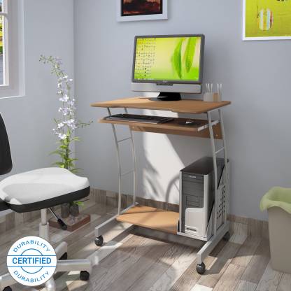 Nilkamal Leo Computer Table (Beech) | HOMEGENIC.