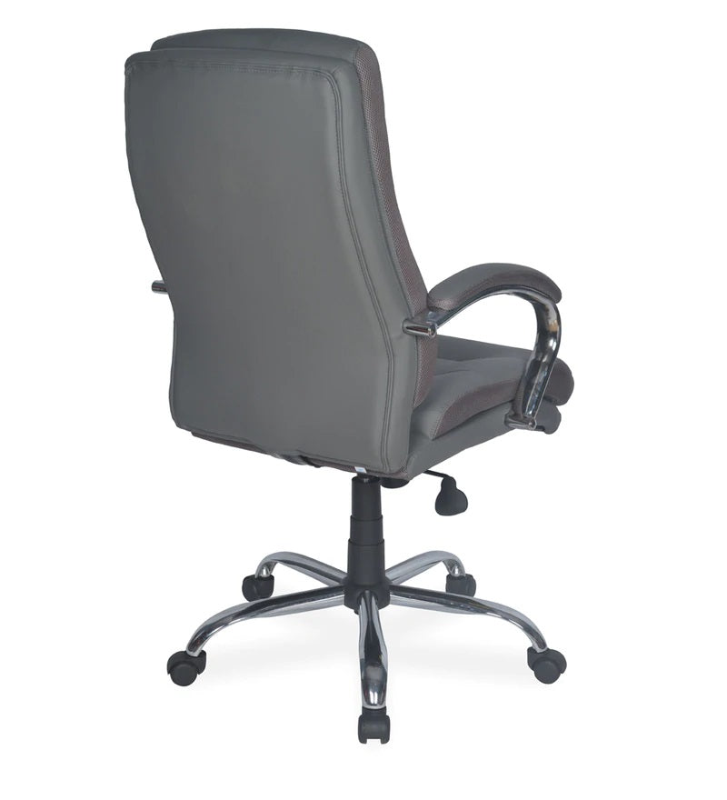 Nilkamal Neal High Back Office Chair (Grey) with Laptop Stand Complimentary | HOMEGENIC.