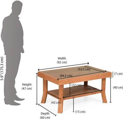 Nilkamal Centble 2 Glass Coffee Table HOMEGENIC